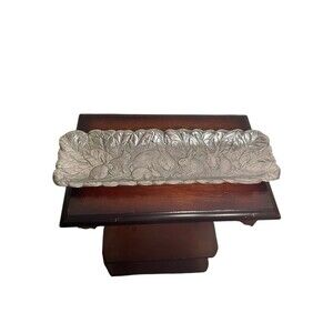 Arthur Court 1990 Cast Aluminum Bunny Rabbit Family Oblong Serving Tray Platter